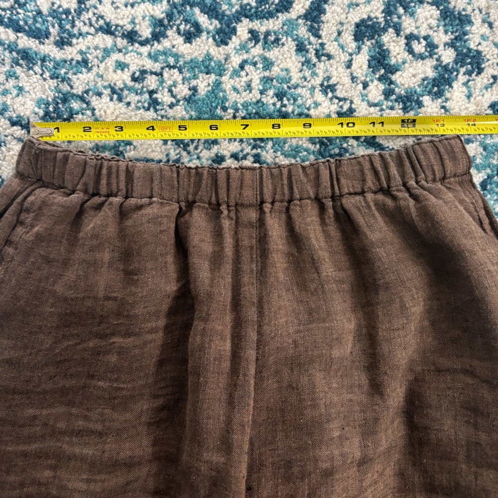 Flax Brown Wide Leg Pants